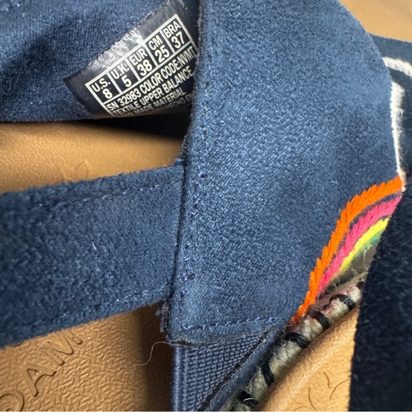 Skechers Black Wedges with Rainbow Embroidery - Picture 5 of 8